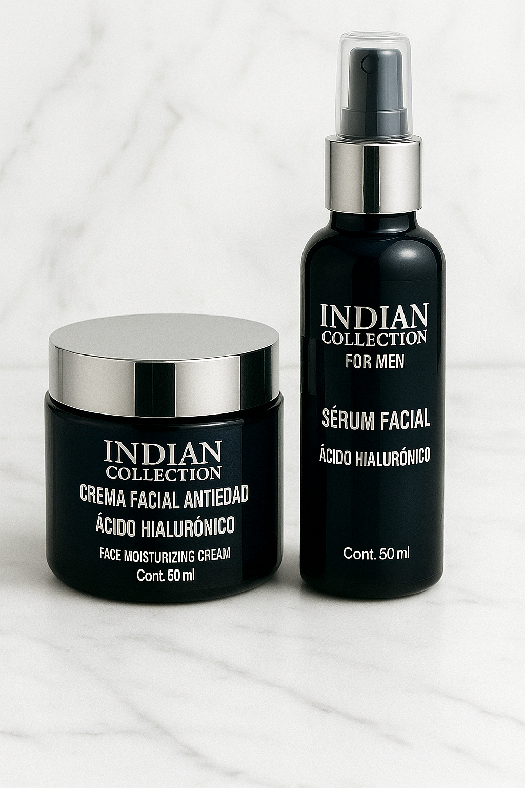 Rutina Antiedad Para Hombre - Crema Antiedad & Serum Acido Hialurónico