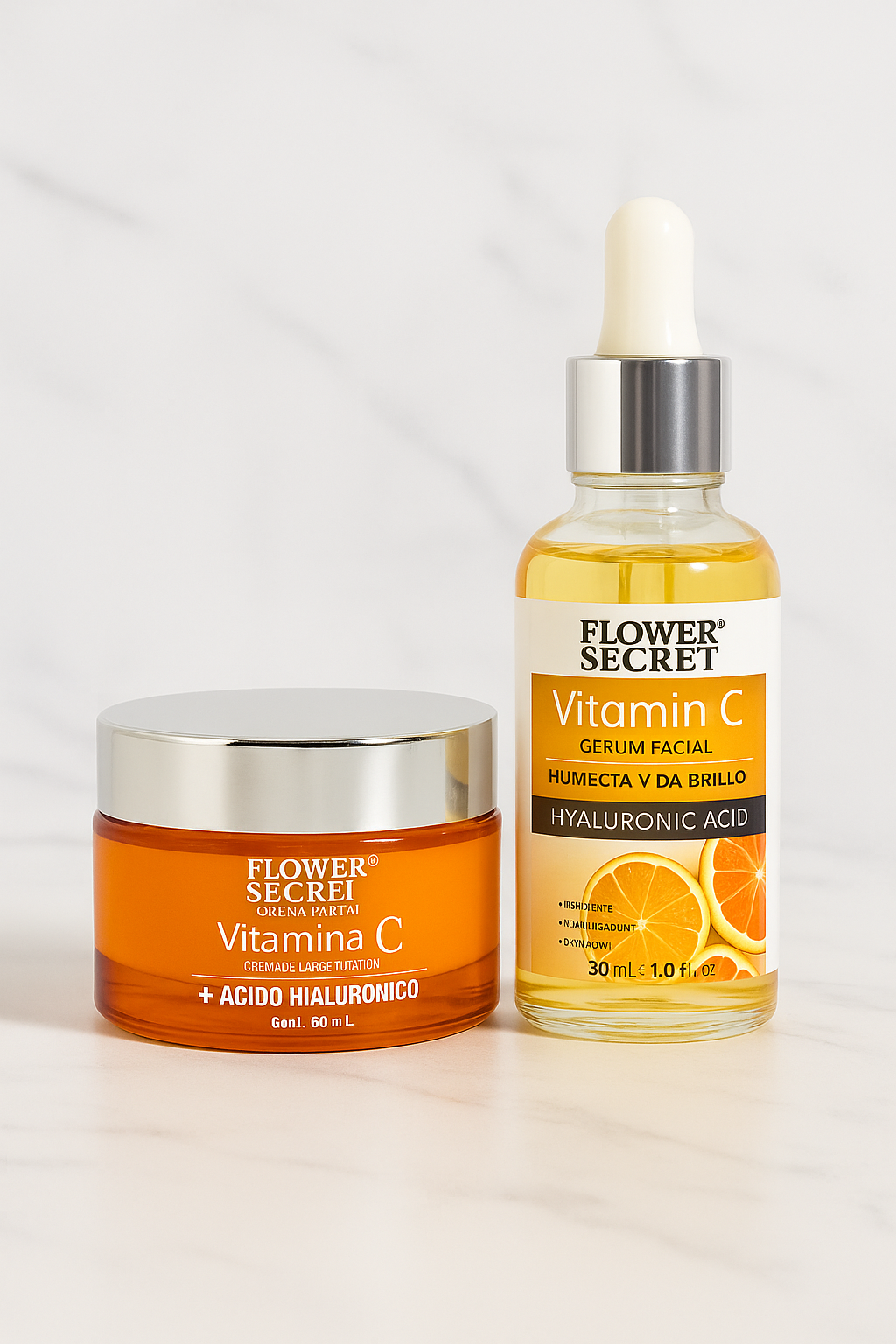 Pack Vitamina C - Crema Blanqueadora & Serum Humecta y da Brillo