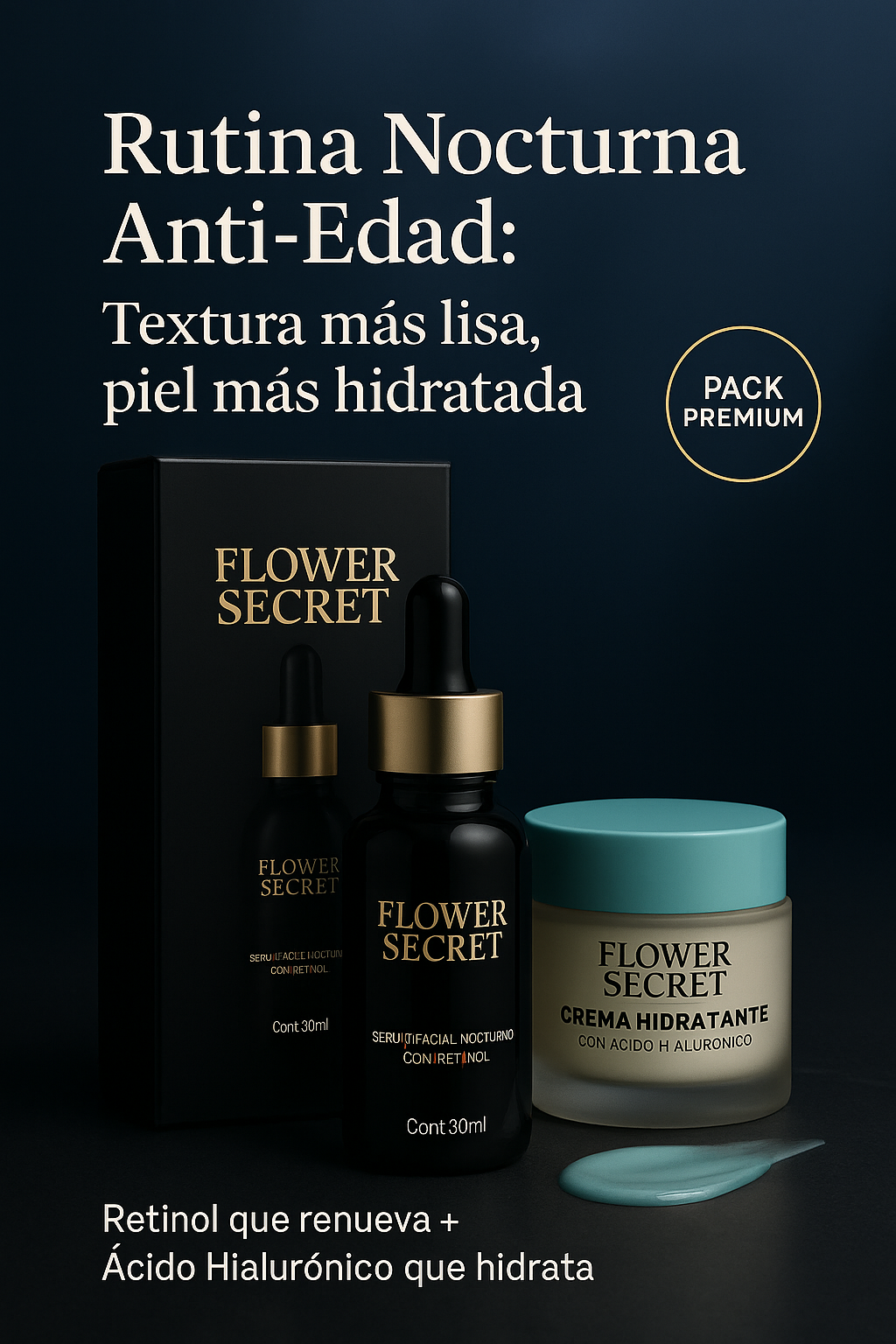 Rutina Nocturna Anti-Edad: Piel más lisa e hidratada